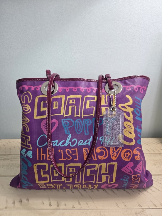 Coach Handbags - Coach Poppy Evie Tote from the vintage Poppy Collection, Multicolor, EUC